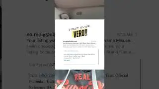 Got my first ever VERO VIOLATION selling online on eBay and I don’t know why