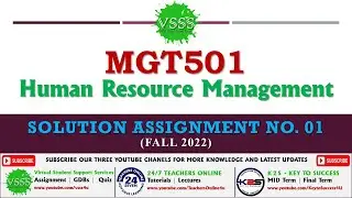 MGT501 Assignment No. 1 Solution Fall 2022 | MGT501 Assignment 1 2023 | 