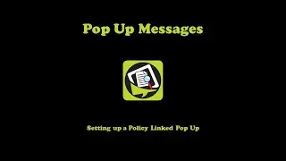 Setting up a Policy Linked Popup