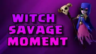 CLASH ROYALE FUNNY GAMEPLAY WITCH EPIC MOMENT