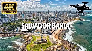 Salvador Bahia, Brazil In 4K By Drone - Amazing View Of Salvador Bahia, Brazil