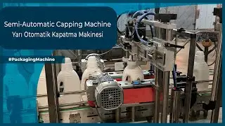 Yarı Otomatik Çift Servolu Kapak Kapatma Makinesi