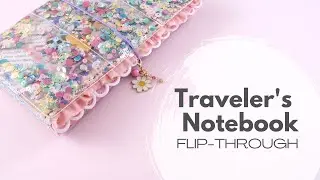 Pocketful of Sunshine Embellished Traveler's Notebook // Flip Through