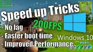 How to increase speed and fix lag on any games on window 10 (No lag 100%)2018