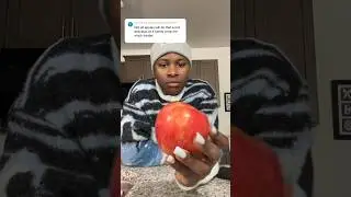 It’s harder to cut open a red apple without a knife for sure 😭