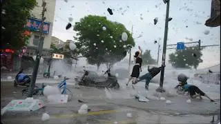 China: Giant hail and squalls are destroying everything! Hunan and Jiangxi are at the epicenter o...