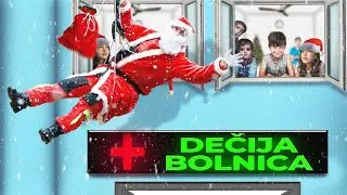 DEDA MRAZ se SPUSTIO SA KROVA u dečiju bolnicu