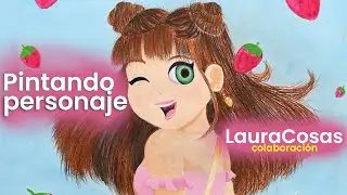 pintando un personaje de lauracosas Intercambio de dibujos