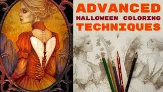 Halloween Gothic Coloring Special // GRAVEYARD FAIRY // Dainty And Dark