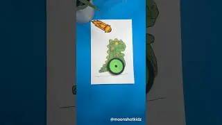 DIY “Dinosaur vs comet ” interactive card. Easy & fun paper electronics project for beginners #craft