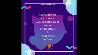 How to add motion background and studio effects in Zoom