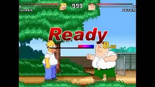 Homer Simpson vs. Peter Griffith - The Simpsons vs. Family Guy - M.U.G.E.N
