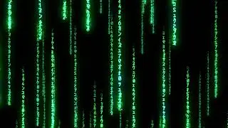 Matrix code green symbols - 4k, Free Stock Footage, Copyright Free,  Background, Loop 15-sec