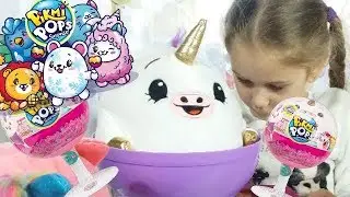 ОГРОМНЫЙ чупа-чупс с ароматными игрушками Pikmi Pops Surprise