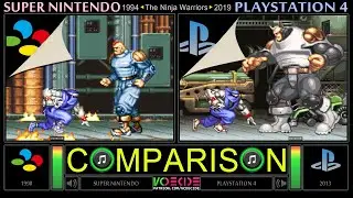 The Ninja Warriors (SNES vs PlayStation 4) Side by Side Comparison