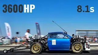Record National VW Lupo BiMoto 2 x 700HP- 8.1s
