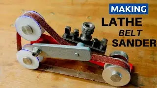 How to Make a Belt Sander Holder for Your Lathe - Tiny and Simple!