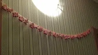 DIY Новогодняя гирлянда из папье маше  своими руками Christmas garland made of papier mache