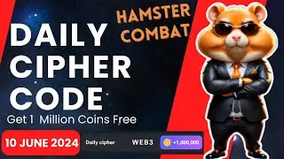 HAMSTER KOMBAT DAILY CIPHER CODE TUTORIAL DAILY MORSE CODE FREE 1 MILLION COINS | 10 June 2024