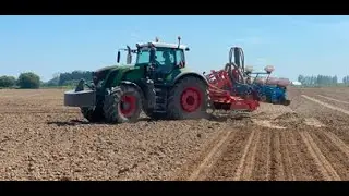 ETA LE SAULNIER au semis de maïs🌽 FENDT 826 ET COMBINÉ 4.5m