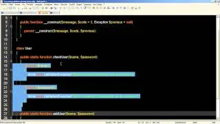 PHP 5: Excepciones - Ejemplo complejo (4/4)