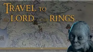 Lord of The Rings Map - travel in Middle Earth map + time count