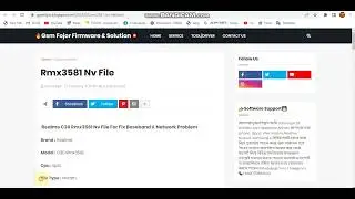 Realme C30 Rmx3581 NV File For Baseband & Network Repair