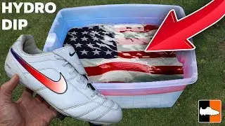 How To Hydro Dip 🇺🇸 Flags & Nike Soccer Shoes