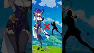Genshin Impact Characters as tennis players 🔥 Part 3 