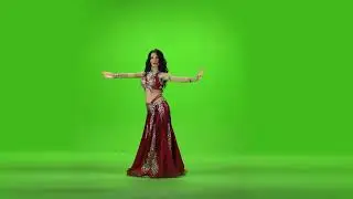 Green Screen Belly Dance Stock Video | Royalty Free Stock Video