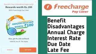 Freecharge Pay Later Republic Day Loot  Offer , Benefit ,Advantages, Disadvantages, Conclusion
