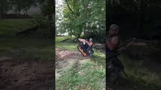 tracked chair is a wild ride 💯 #shorts #diy #project #howto #fun