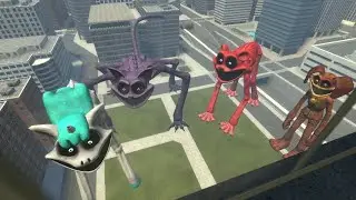 HUGE SCARY SMILING CREATURES FROM POPPY PLAYTIME HAVE TAKEN OVER THE CITY - GARRY`S MOD