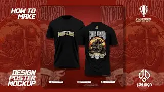 CorelDraw Tutorial | SHIRT MOCKUP AND POSTER DESIGN MOTOR CLASSIC