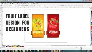 How to Design pineapple juice label in coreldraw for Beginners