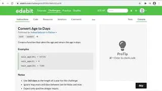 Python Function: Convert Age to Days