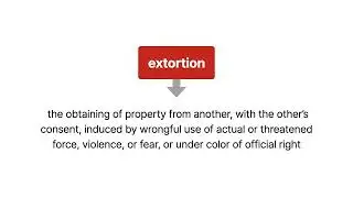 White-Collar Crime | Extortion | Lesson 15 of 34