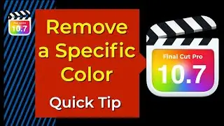 Remove a specific color without affecting the rest of the image -  Final Cut Pro