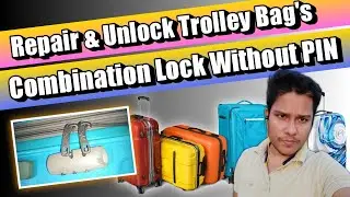 How to open suitcase lock forgot combination | how to open trolley bag lock if forgotten | Skybags