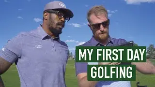My first day golfing! (sort of) | VM VLOGS (Golf lessons + 9 hole scramble in Colorado Springs)