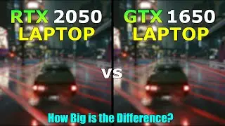 RTX 2050 Laptop vs GTX 1650 Laptop - Gaming Test - How Big is the Difference?