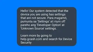 Fix gcash unknown sources | gcash problem | gcash developer option | gcash can't open unknown source