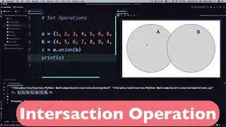 46   set operations in python  | Python Course For Absolute Beginners