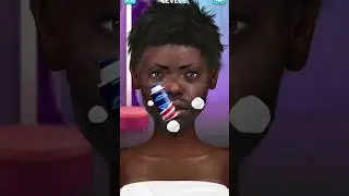 Face cleaning game #asmrvideo #asmrgameplay #satisfyingvideo