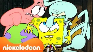 SpongeBob | Karakter-Karakter SpongeBob Terjebak Selama 26 MENIT ⛓ | Nickelodeon Bahasa
