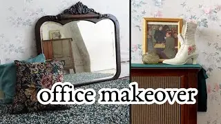 ✨Aesthetic✨ office makeover (with lots of attic antiques)