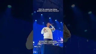 Das bisher größte Konzert meiner Karriere! Und heute das Ganze nochmal, bis gleich Stuttgart🙏🏼🔥