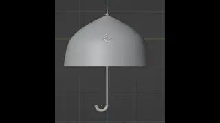 Modeling umbrella in Blender