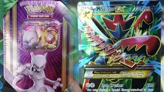 Pokemon Cards – Opening THE BEST Mewtwo EX Triple Power Tin! (INSANE PULLS!)
