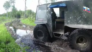 Самодельный снегоболотоход  "Каракат"